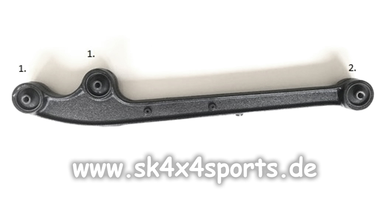 Längslenkerbuchse Suzuki Jimny Höherlegung Fahrwerk Korrkturbuchse Exzenterbuchse